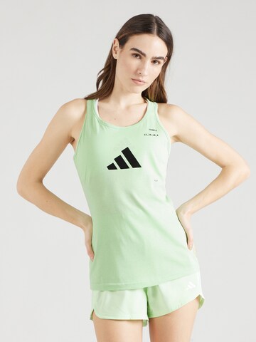ADIDAS PERFORMANCE Sports Top 'CAT' in Green: front