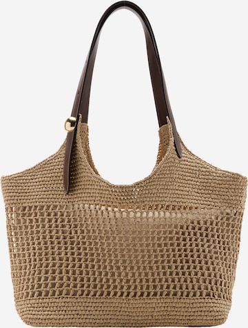 MANGO Strandtasche 'CROACIA' in Beige: Vorderseite