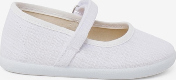 Ballerines Pisamonas en blanc : devant
