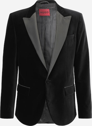 HUGORegular Fit Sako 'Henry' - crna boja: prednji dio