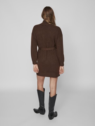 VILA Knitted dress 'Jakia' in Brown