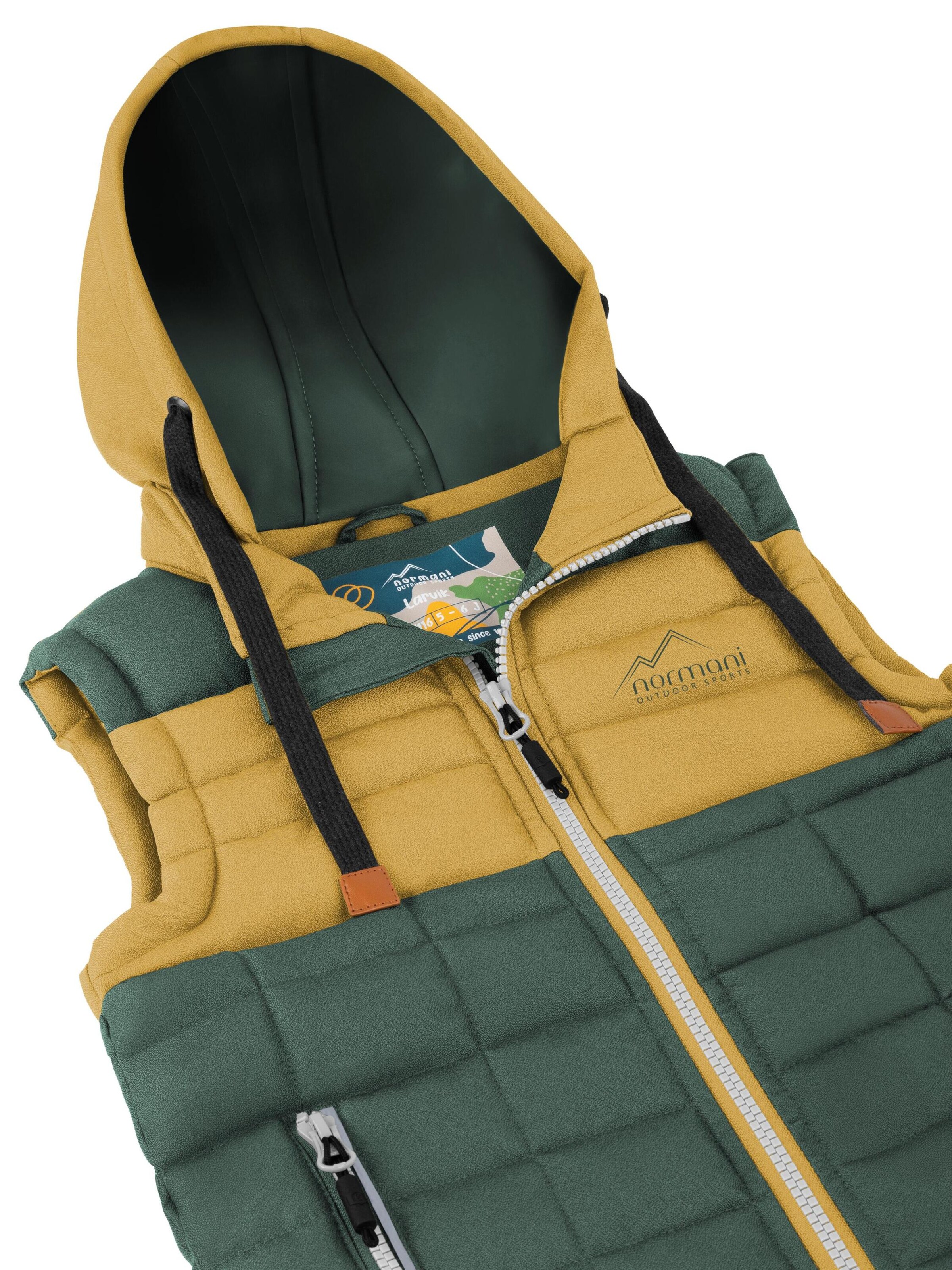 normani Vest 'Larvik' in Yellow