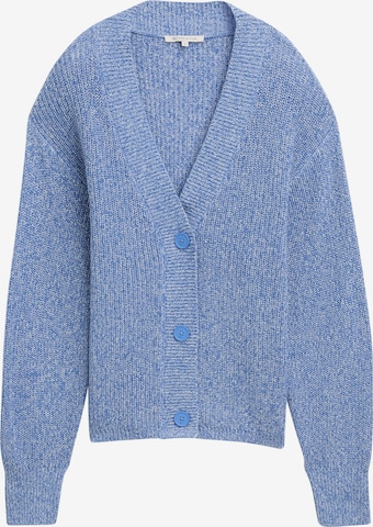 TOM TAILOR DENIM Knit Cardigan in Blue: front