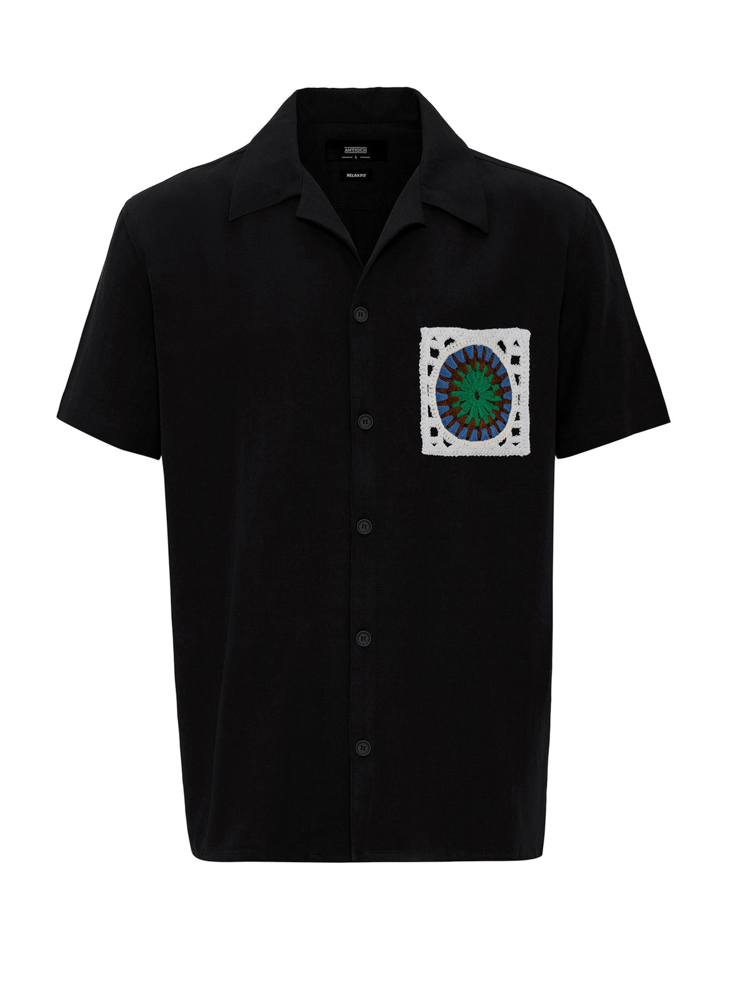 Antioch Regular fit Button Up Shirt in Black: front