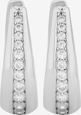 Akzent Earrings '"Vivien" aus 925 Sterlingsilber, rhodiniert, langlebig' in Silver: front