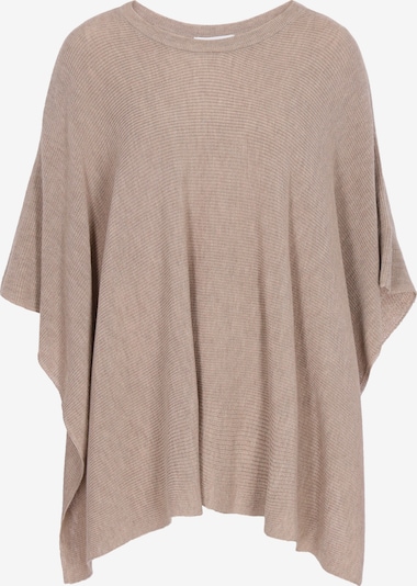 usha WHITE LABEL Poncho in XS-S in dunkelbeige, Produktansicht