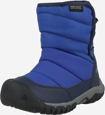 KEEN Boots 'Puffrider' in Blauw: voorkant