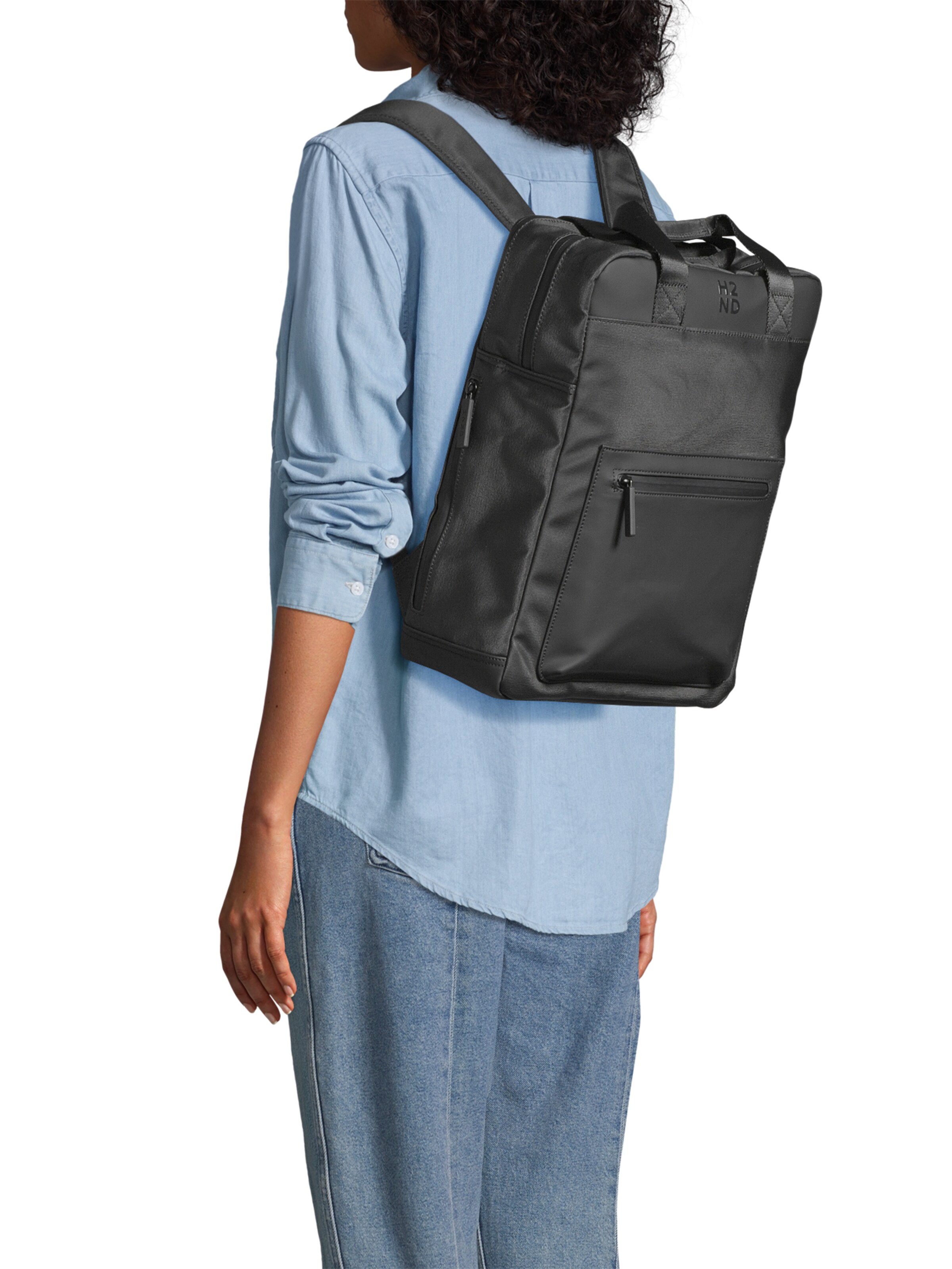 Harbour 2nd Рюкзак 'Hamburg' в Черный: спереди