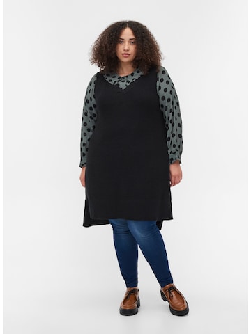 Zizzi Knitted dress in Black