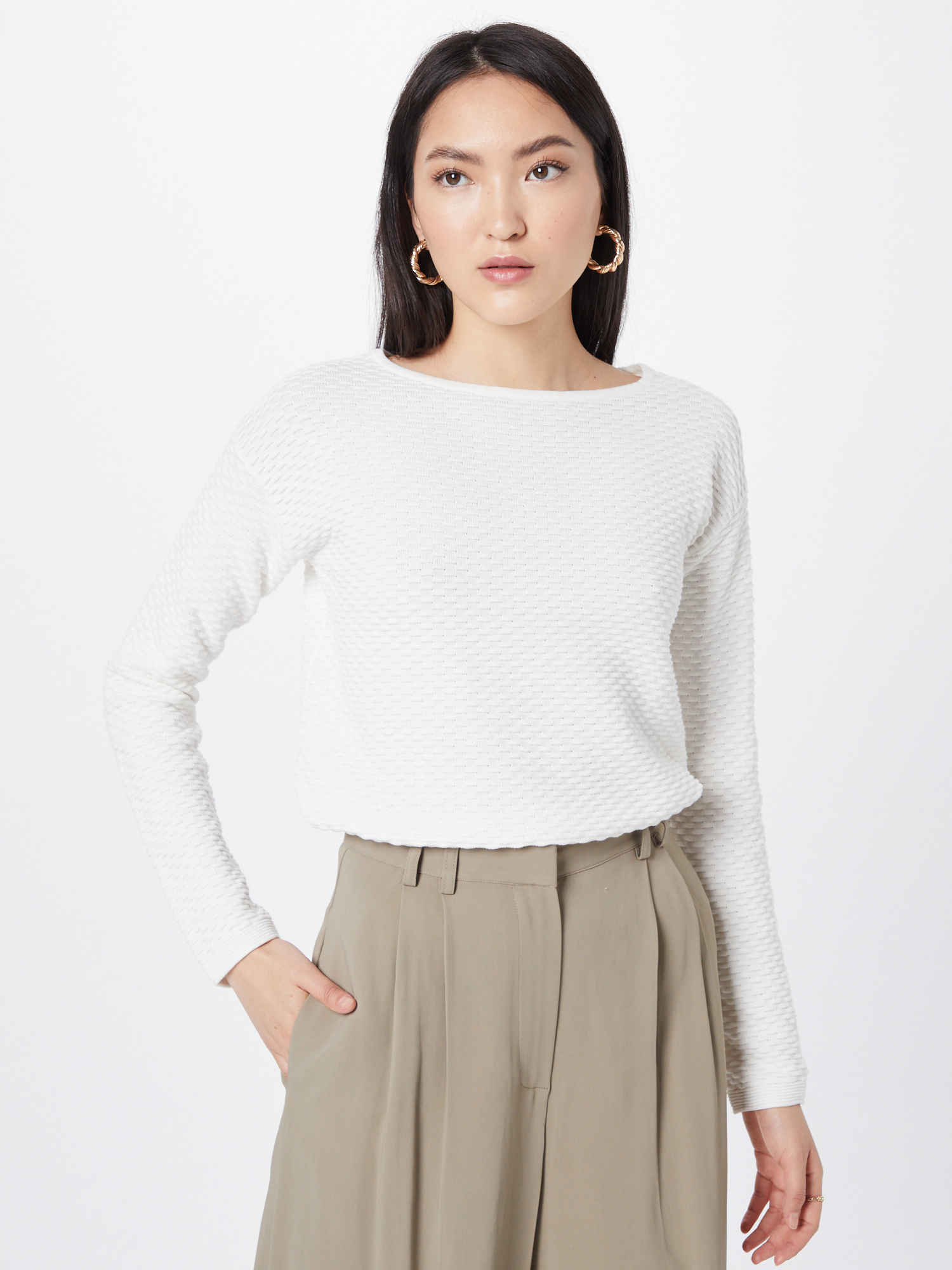 C9LS4 Taglie comode TOM TAILOR Pullover in Offwhite 