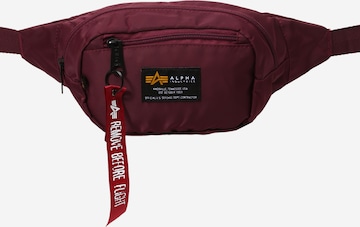 ALPHA INDUSTRIES Fanny Pack 'Crew' in Red: front