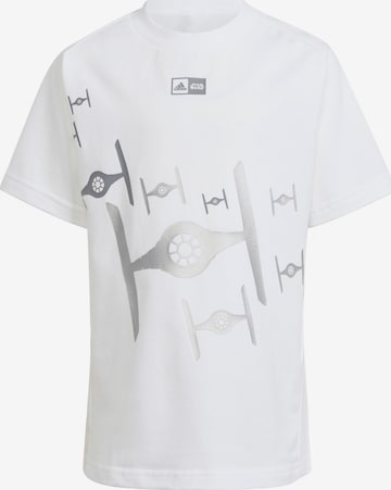 ADIDAS SPORTSWEAR Shirt 'adidas x Star Wars Z.N.E.' in White: front