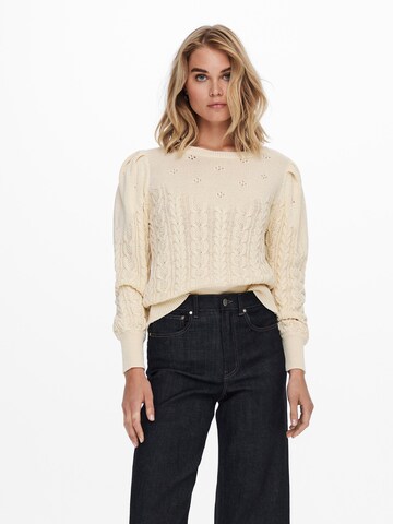ONLY Sweater 'Savannah' in Beige: front