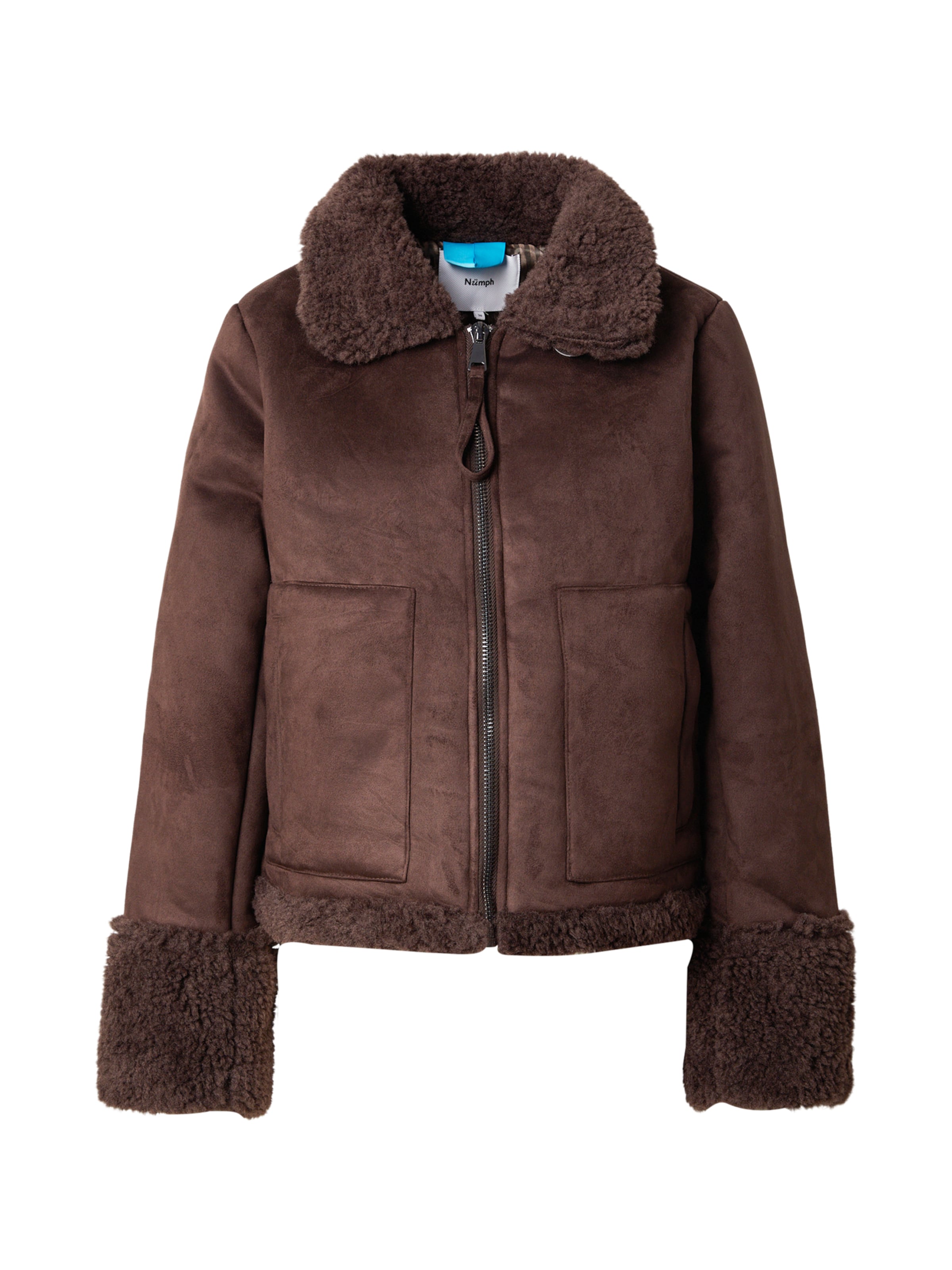 Veste mi-saison 'OLI' NÜMPH en marron : devant