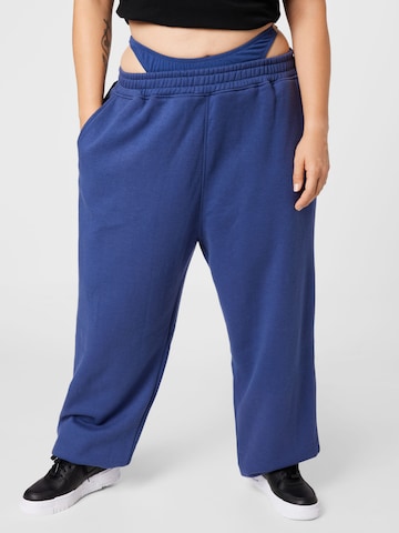 Public Desire Curve Pants in Blue: front