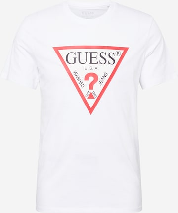 GUESS قميص بلون أبيض: الأمام