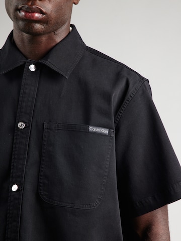 Calvin Klein Jeans Comfort Fit Skjorta i svart