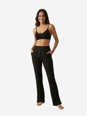 My fashion - Regular Calças em preto: frente