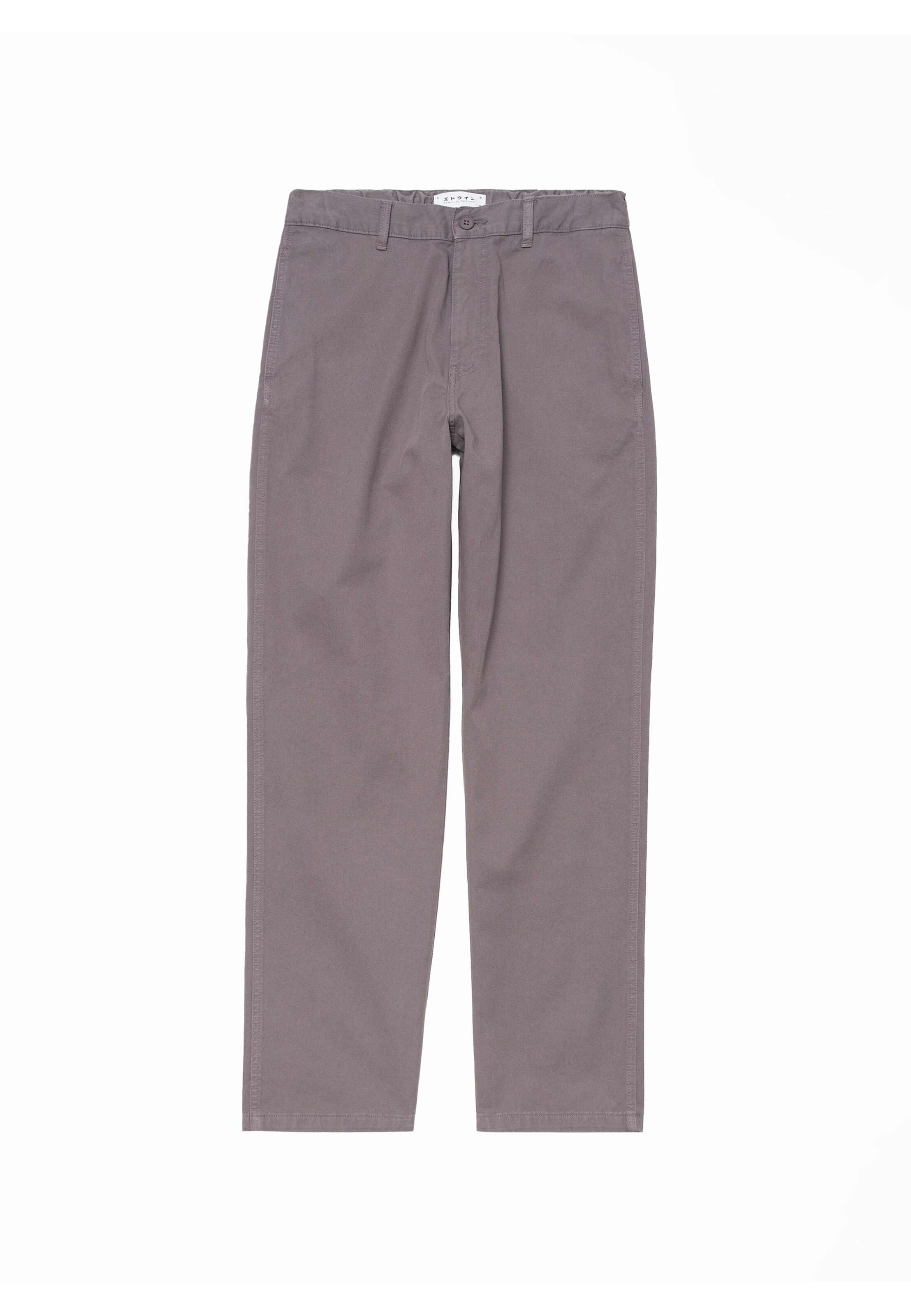 EDWIN - Loosefit Calças chino 'Gamma' em cinzento: frente