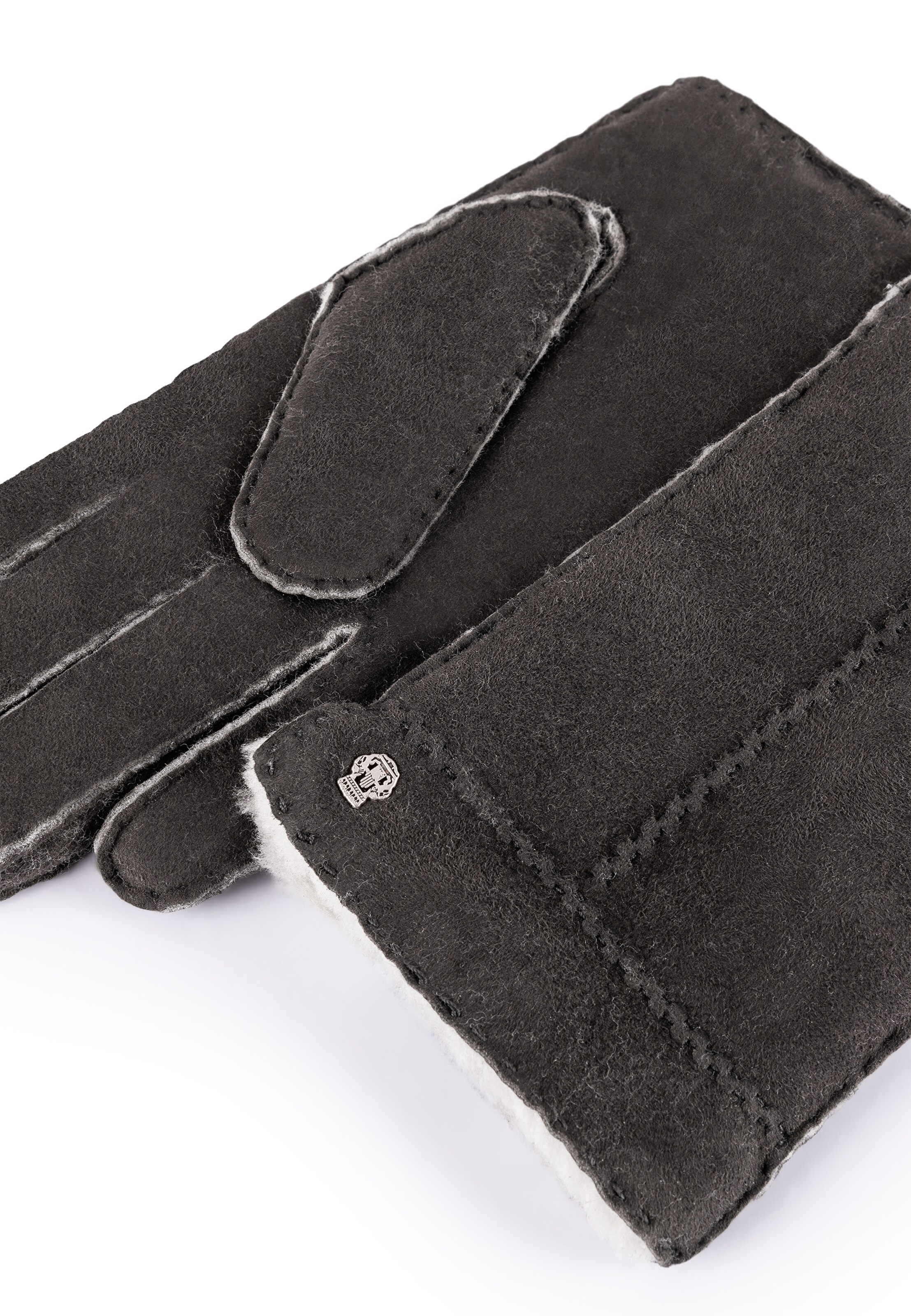 Roeckl Lederhandschuhe 'MALMÖ' in Grau