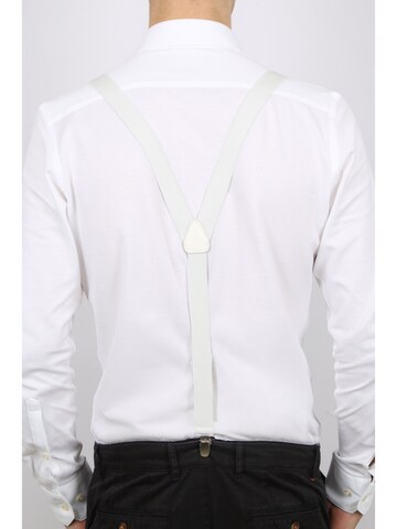 Profuomo Suspenders in White