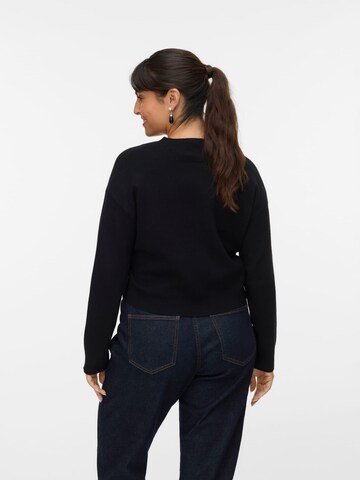 VERO MODA Knit cardigan 'Gold' in Black