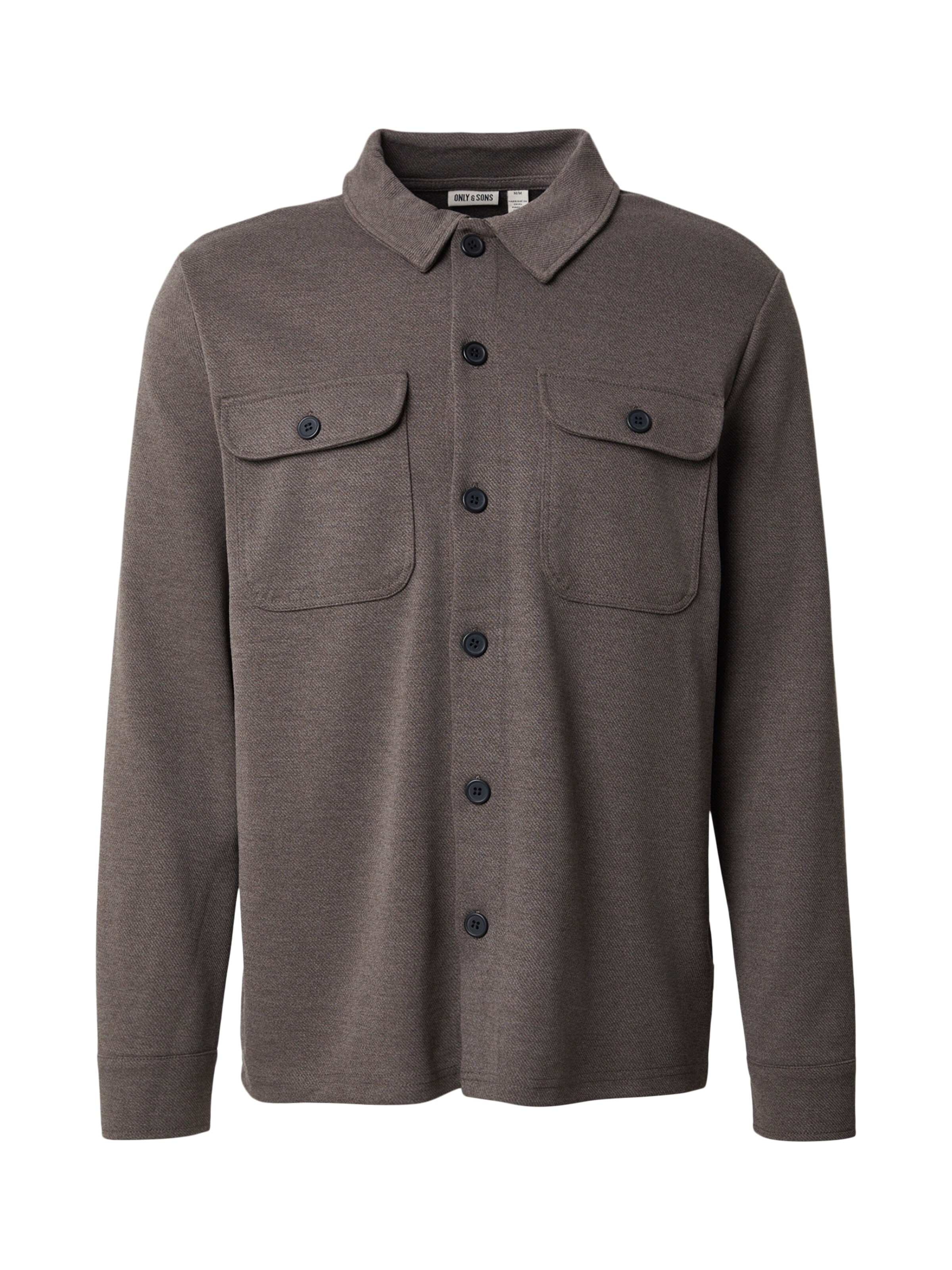 Only & Sons Button Up Shirt 'ONSNEWKODYL' in Brown: front