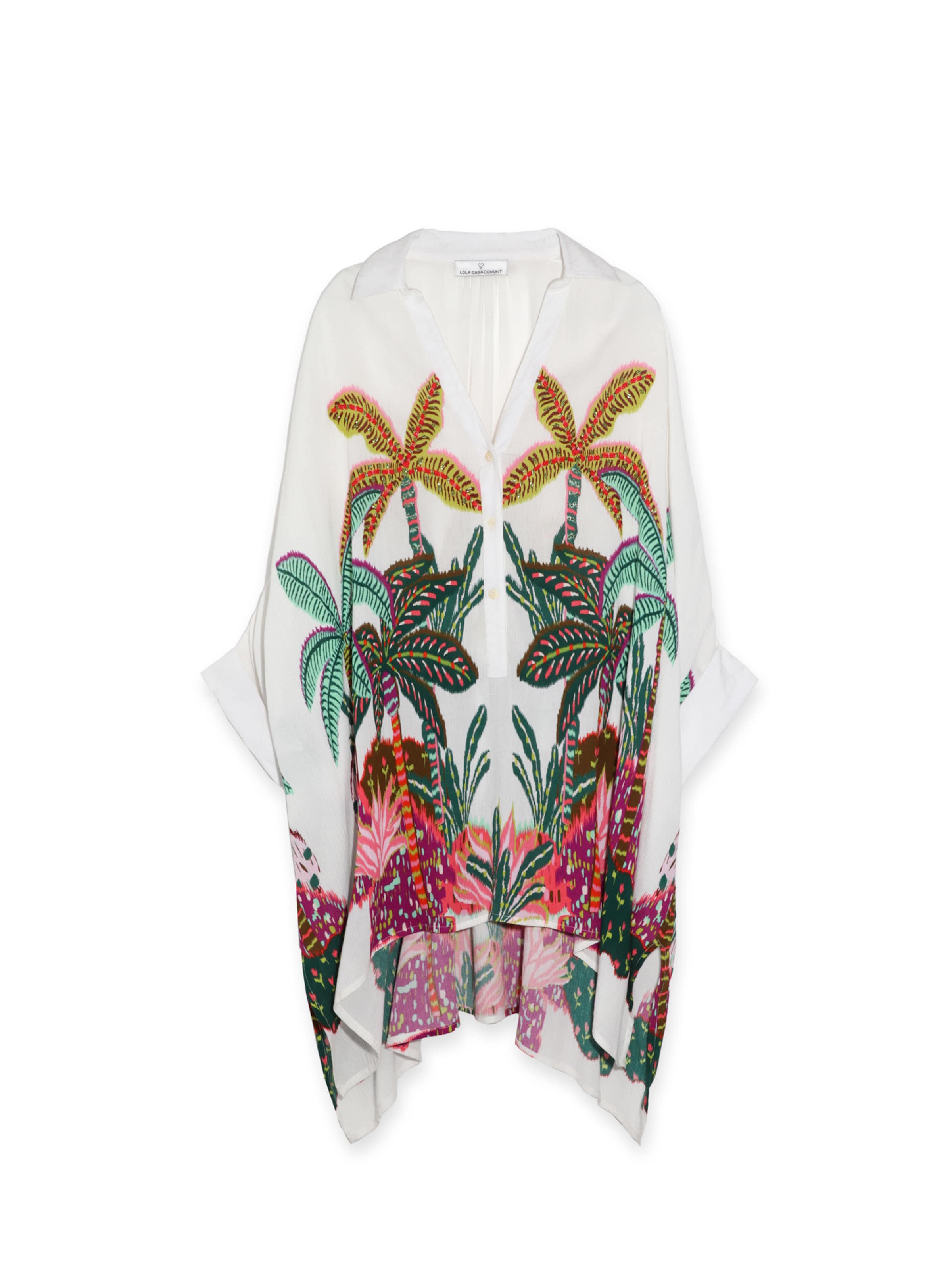 Lola Casademunt - Vestidos camiseiros em branco: frente