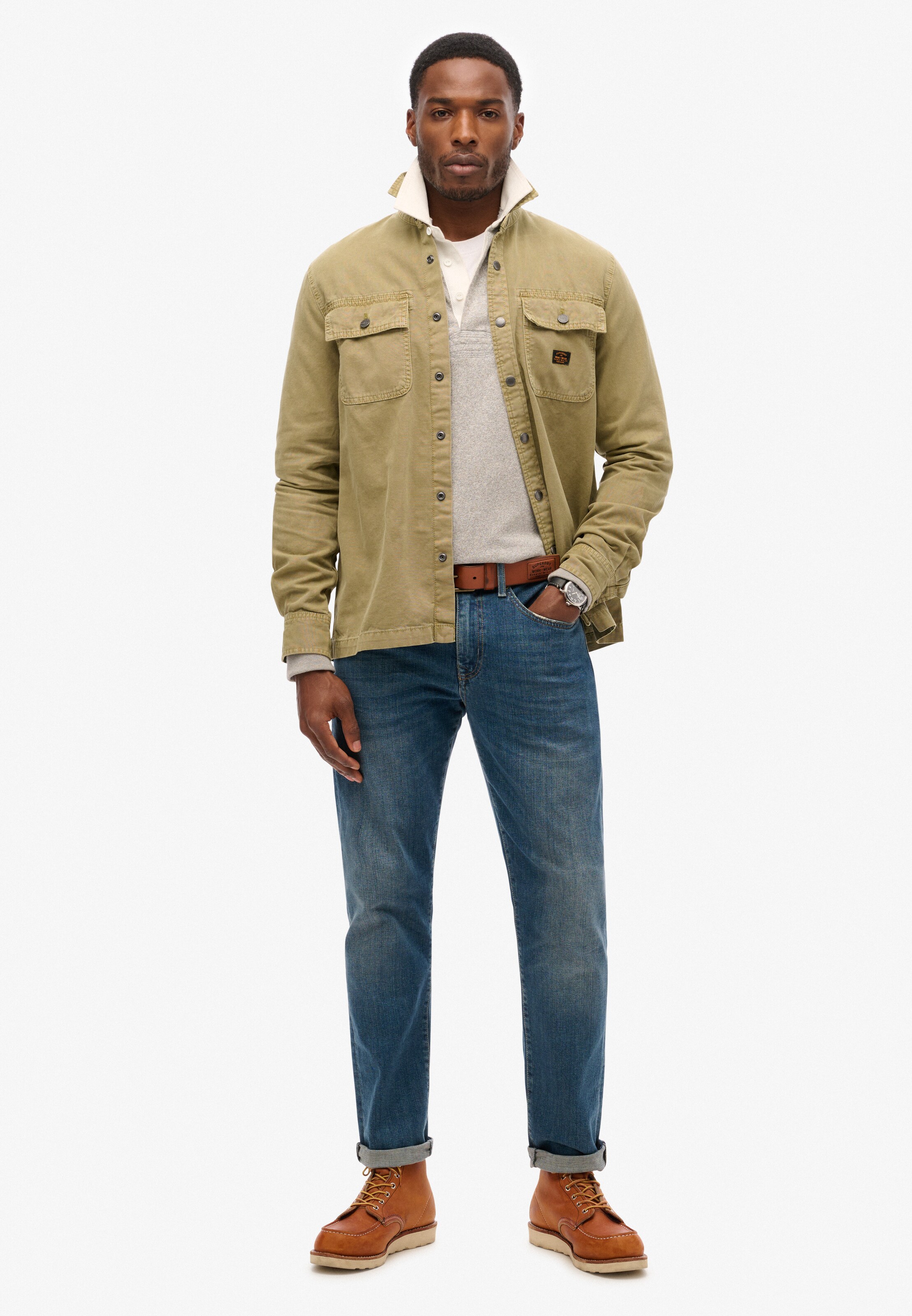 Coupe regular Veste mi-saison Superdry & Co en beige