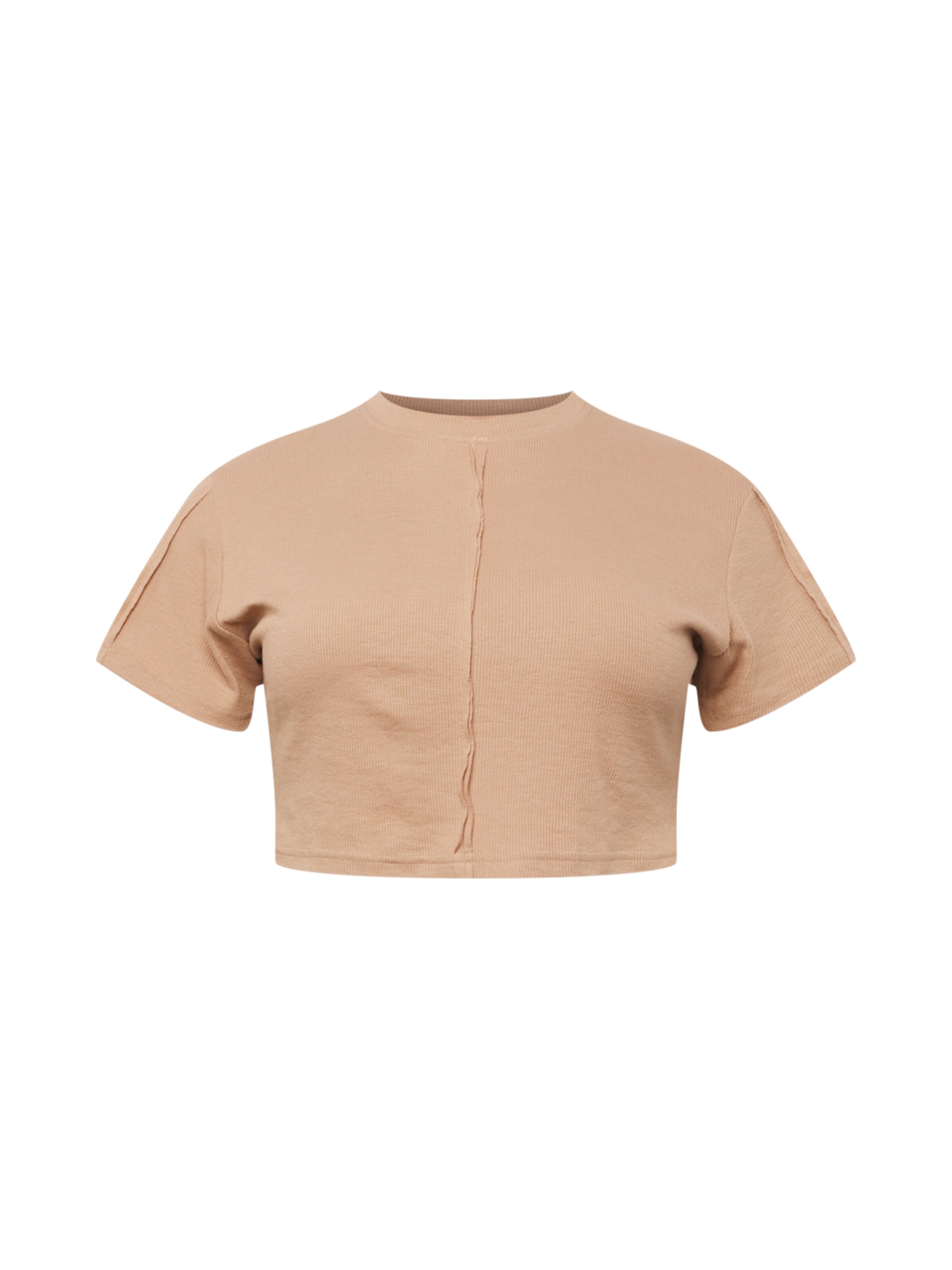 Public Desire Curve Shirt in Beige: front