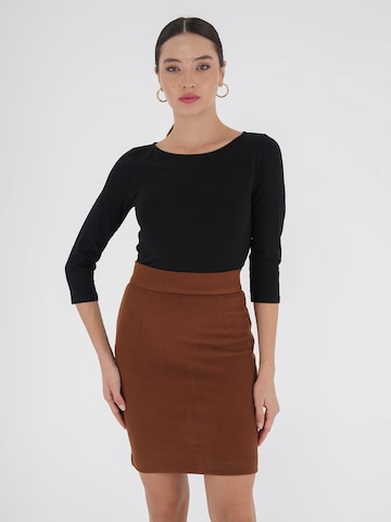 FRESHLIONS Skirt in Brown: front