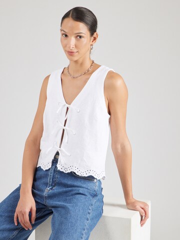 Camicia da donna di HOLLISTER in bianco: frontale