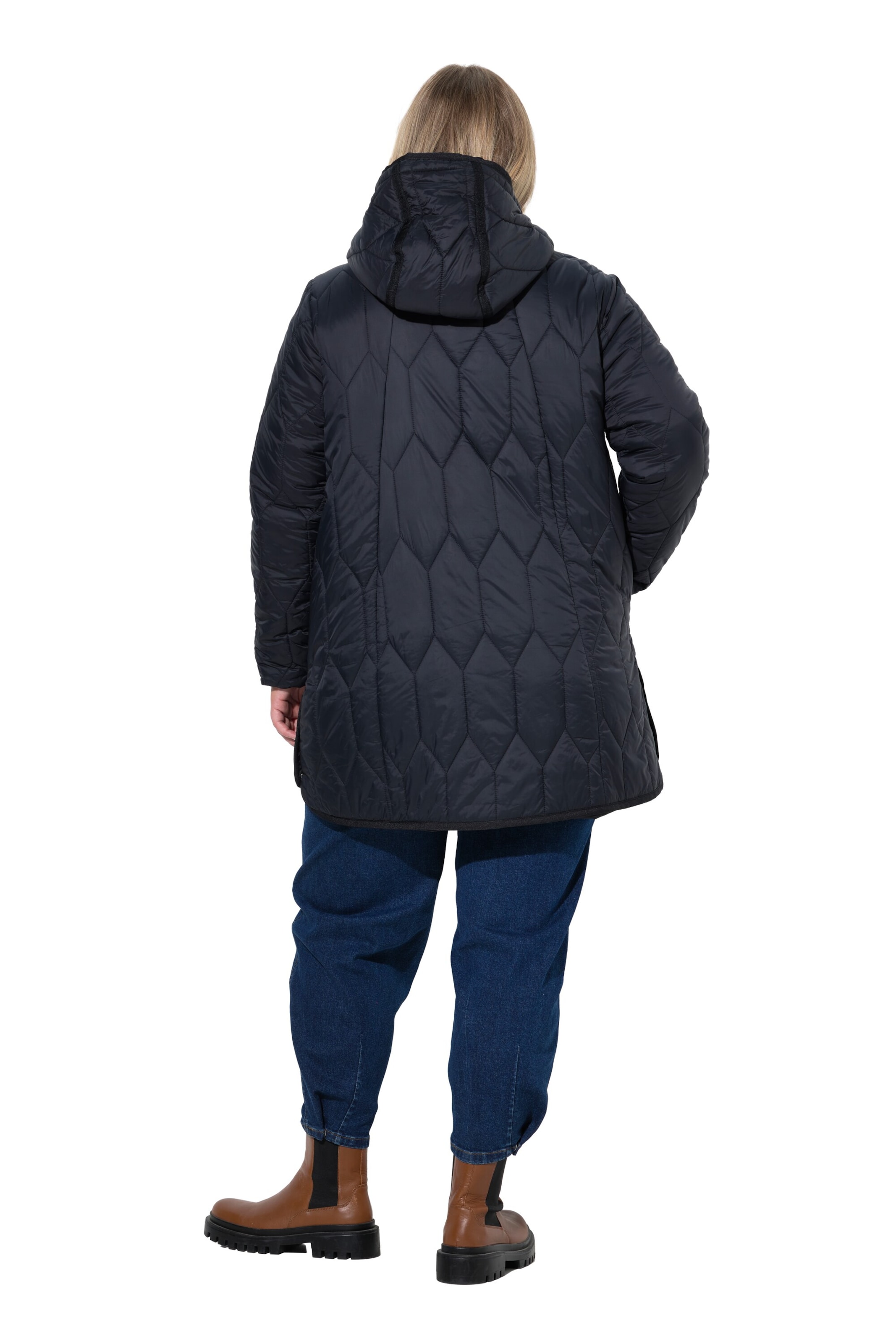 Ulla Popken Übergangsjacke in Schwarz