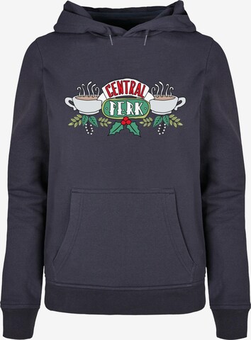 Felpa 'Friends - Festive Central Perk' di ABSOLUTE CULT in blu: frontale