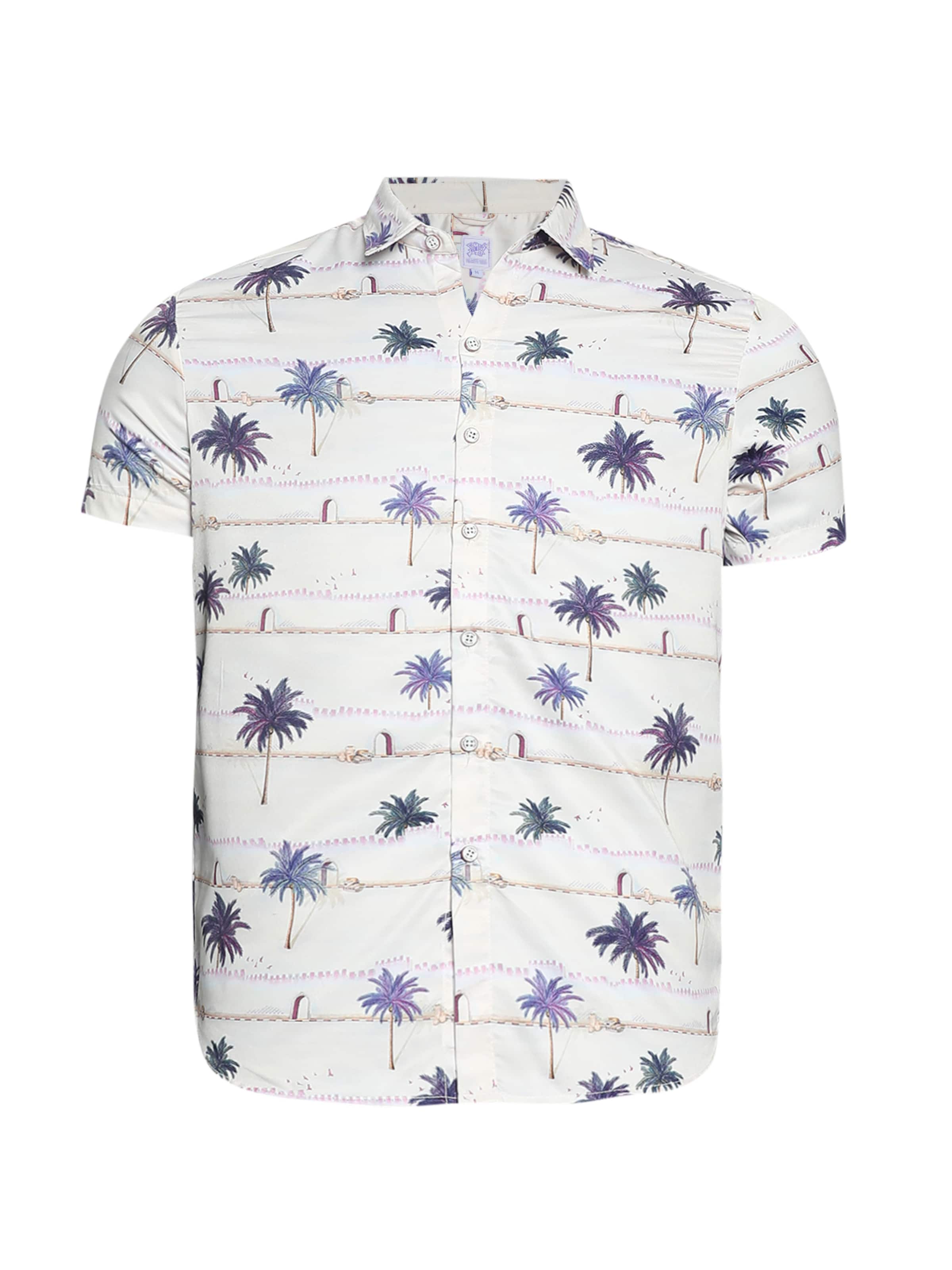 Campus Sutra Regular fit Button Up Shirt in White: front