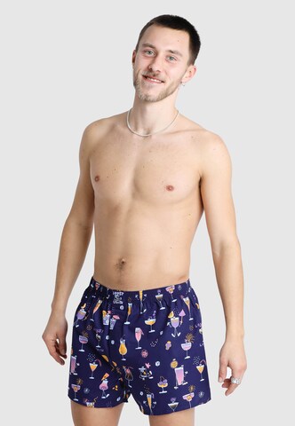 Lousy Livin Boxershorts 'Coconut & Cocktails' in Grün: Vorderseite