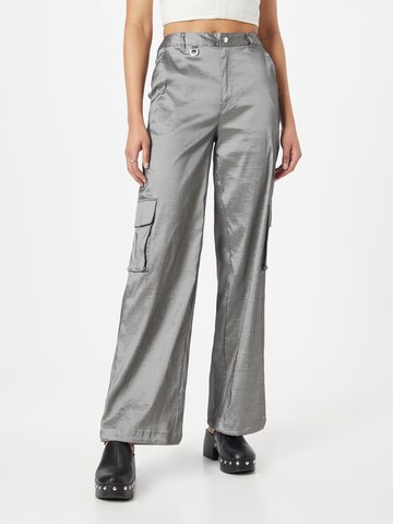 Gestuz Loose fit Cargo Pants 'Lity' in Grey: front