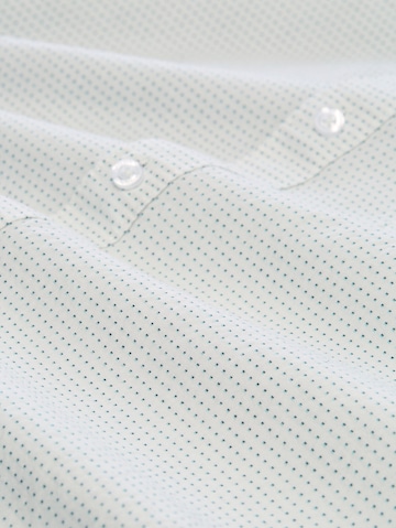 TOM TAILOR Men + Regular fit Button Up Shirt in White