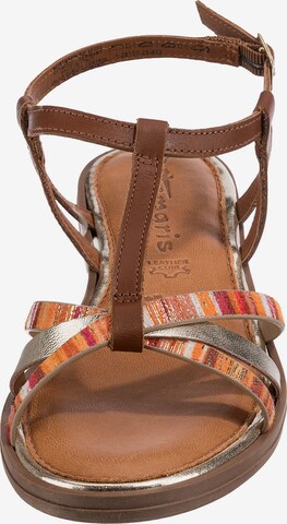 TAMARIS Sandalen met riem in Bruin