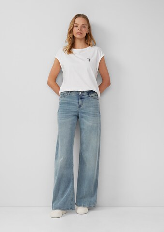 s.Oliver Wide leg Jeans 'Suri' in Blauw: voorkant