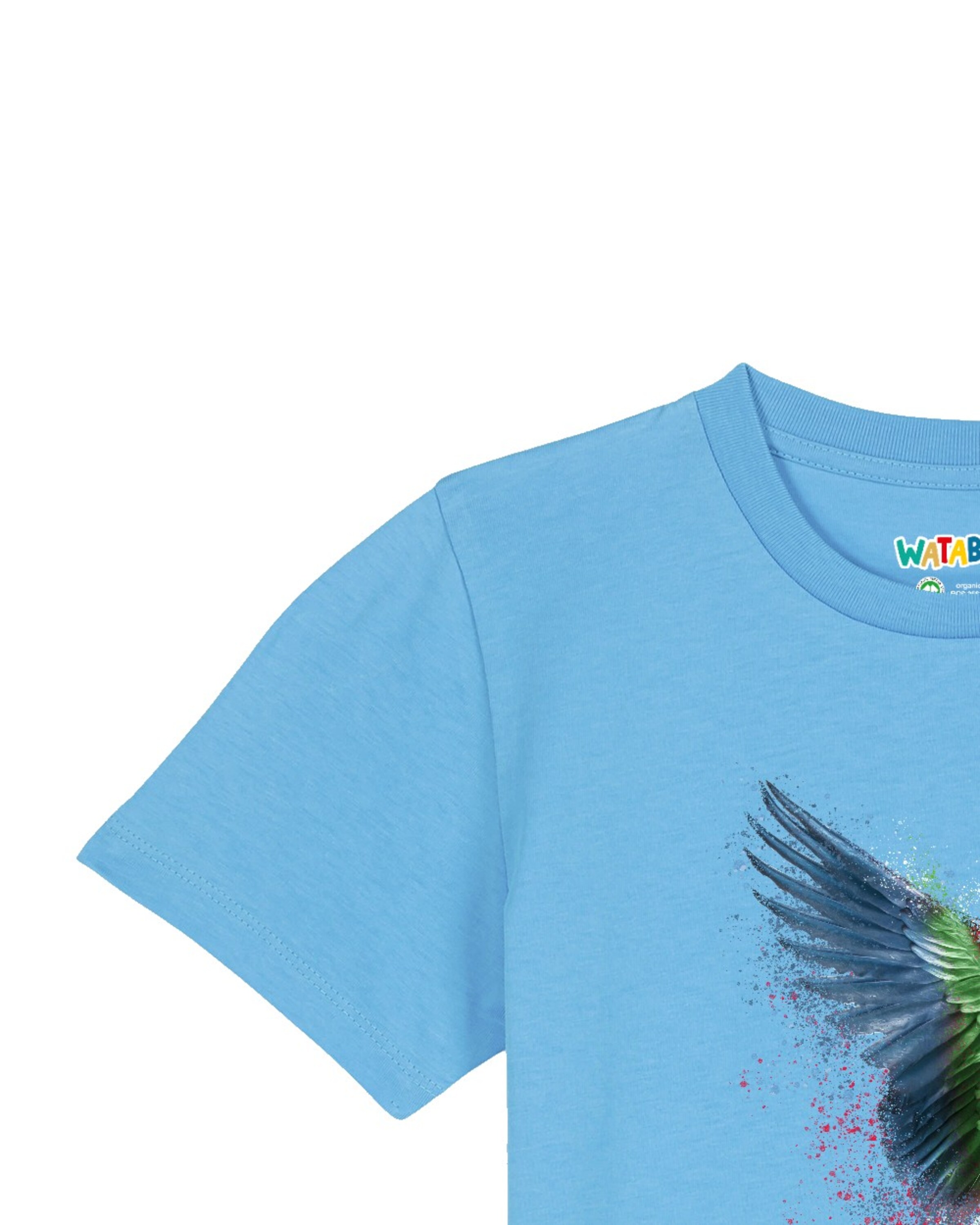 T-Shirt 'Papagei' watabout.kids en bleu