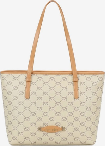Shopper 'Monogram' di Braccialini in beige: frontale