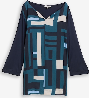 Tom Tailor Women + Shirt in Blauw: voorkant