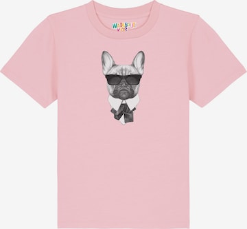 watabout.kids Shirt 'Ein Fescher Hund' in Roze: voorkant
