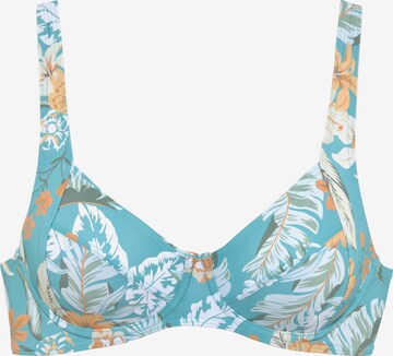 SUNSEEKER Bikini Top in Blue: front