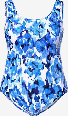 Invisible Maillot de bain Ulla Popken en bleu : devant