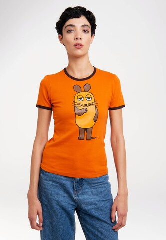 LOGOSHIRT Shirt in Orange: front