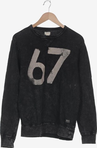 DENIM & SUPPLY Ralph Lauren Sweatshirt & Zip-Up Hoodie in M in Black: front