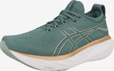 ASICS Chaussure de course 'Nimbus 25' en vert / orange / blanc, Vue avec produit