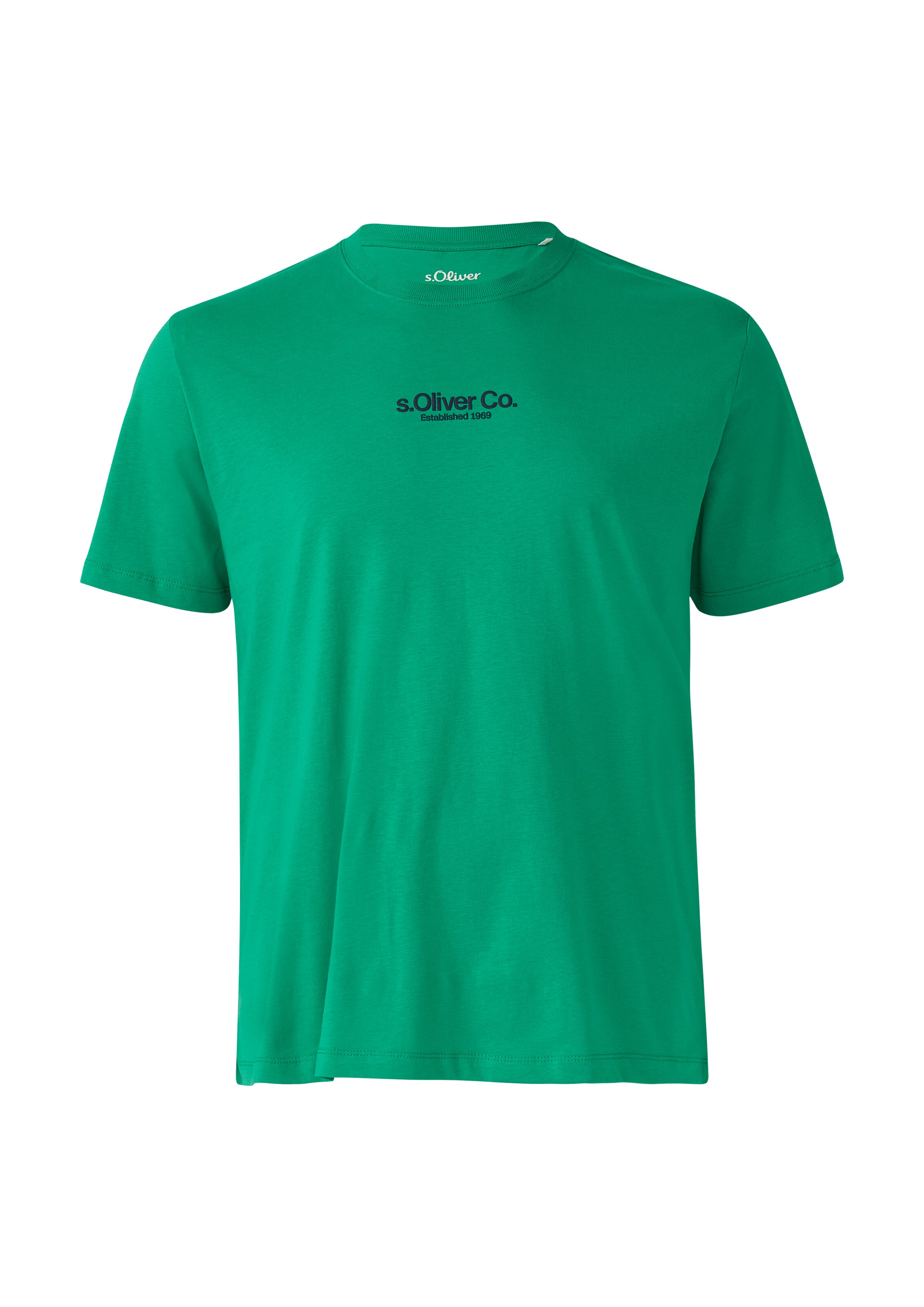 s.Oliver Men Big Sizes Shirt in Green: front